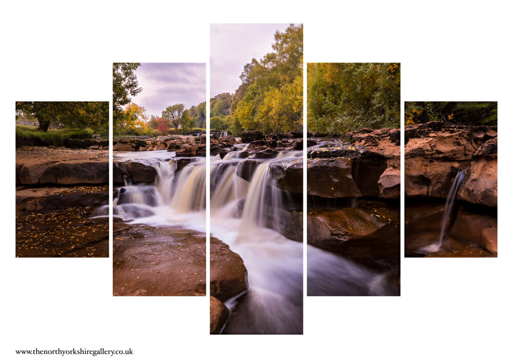 Lower Wainwath Fall 5PCS Wall Art Lower Wainwath Fall 5PCS Wall Art