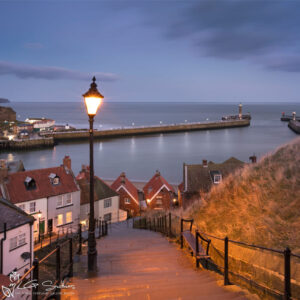199 Steps At Night Photo Slate