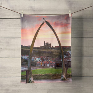 Whitby Whalebones Tea Towel