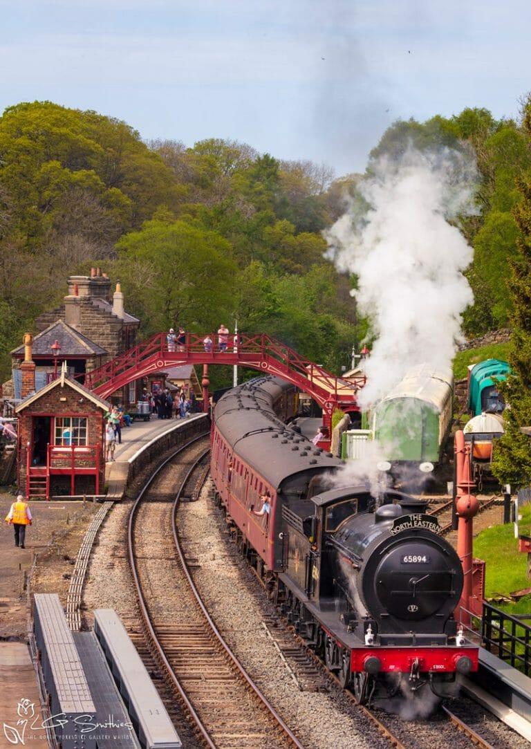 65894 Departing Goathland Station