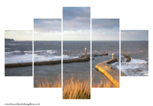 A Winter Storm Arrives At Whitby 5PCS Wall Art