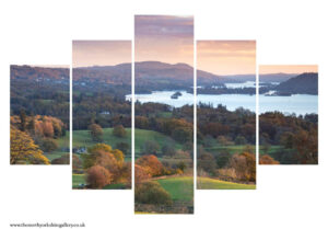 An Autumn View Of Bowness 5PCS Wall Art