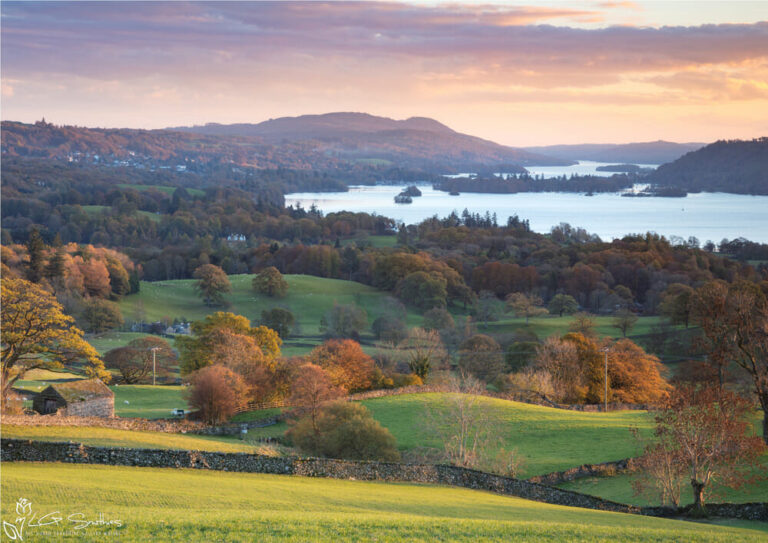 An Autumn View Of Bowness On Windermere