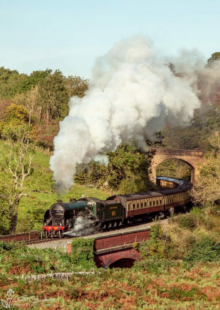 An S15 Steam Locomotive At Darnholme On The North York Moors