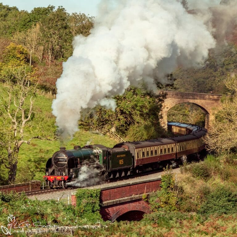 An S15 Steam Locomotive At Darnholme On The North York Moors Railway Photo Slate