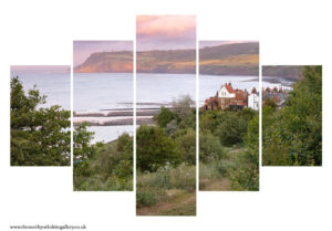 Bay Town Robin Hood's Bay Yorkshire 5PCS Wall Art