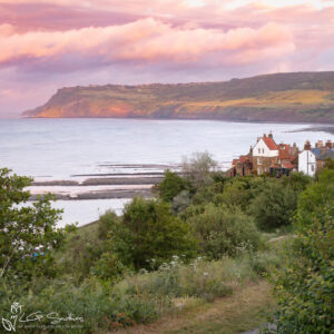 Bay Town Robin Hood's Bay Yorkshire Mini Foam Board Print