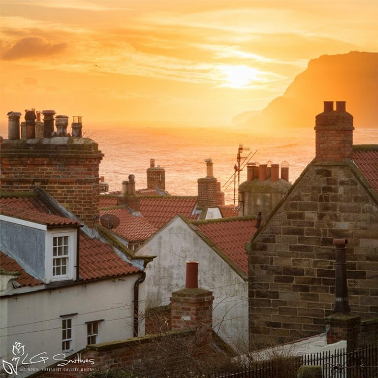 Bay Town Sunrise Photo Slate