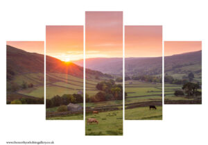 Beautiful Swaledale 5PCS Wall Art