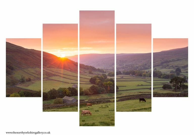 Beautiful Swaledale 5PCS Wall Art