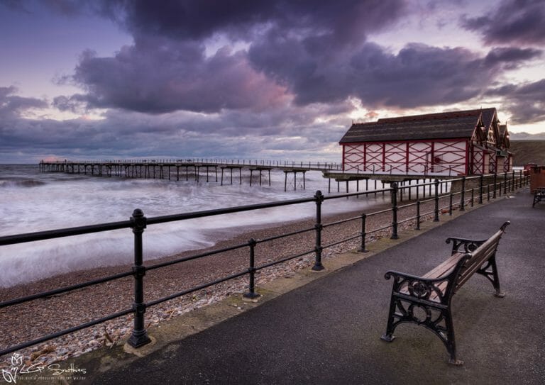 Bench By The Pier Saltburn By The Sea