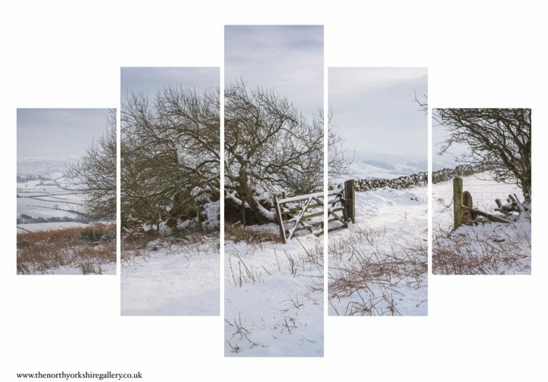 Blakey Ridge In The Snow 5PCS Wall Art