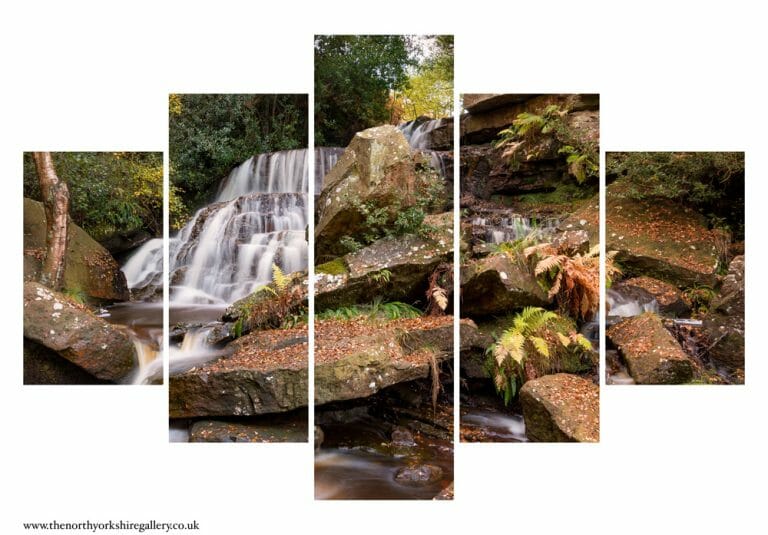 Blea Hill Waterfall 5PCS Wall Art