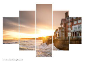 Blustery Morning At Sandsend 5PCS Wall Art