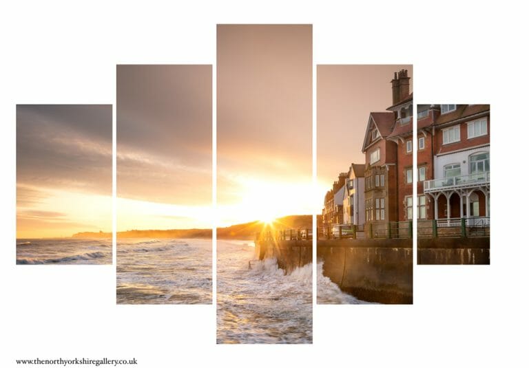 Blustery Morning At Sandsend 5PCS Wall Art