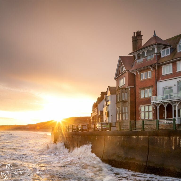 Blustery Morning At Sandsend Mini Foam Board Print