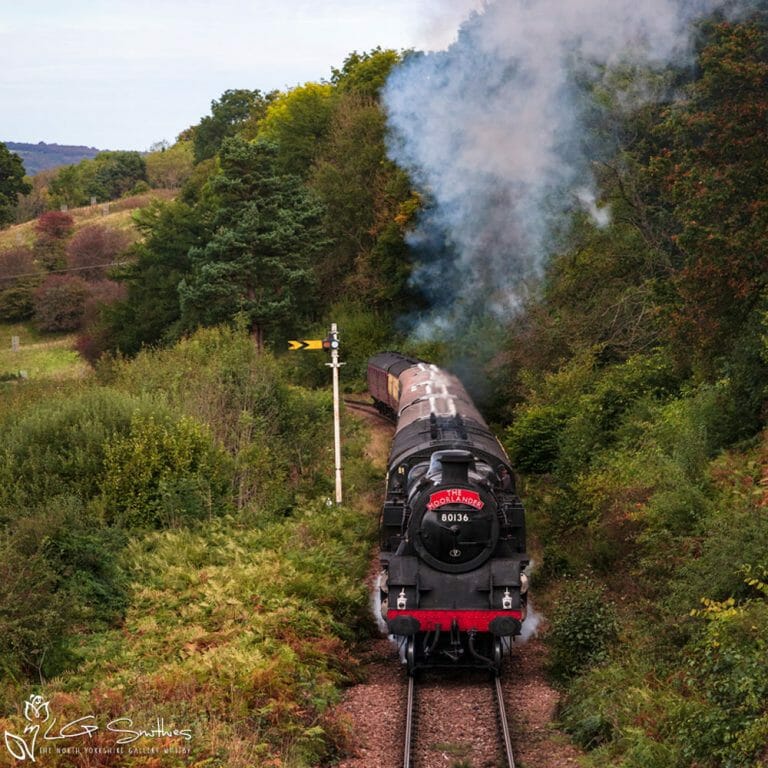 BR Standard 4 Tank Heading For Goathland Station Photo Slate