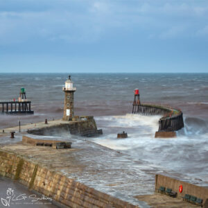 Breakers Over The Whitby Extensions Mini Foam Board Print