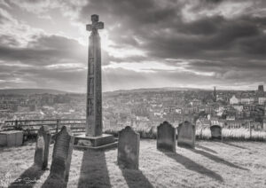 Caedmon's Cross Black And White
