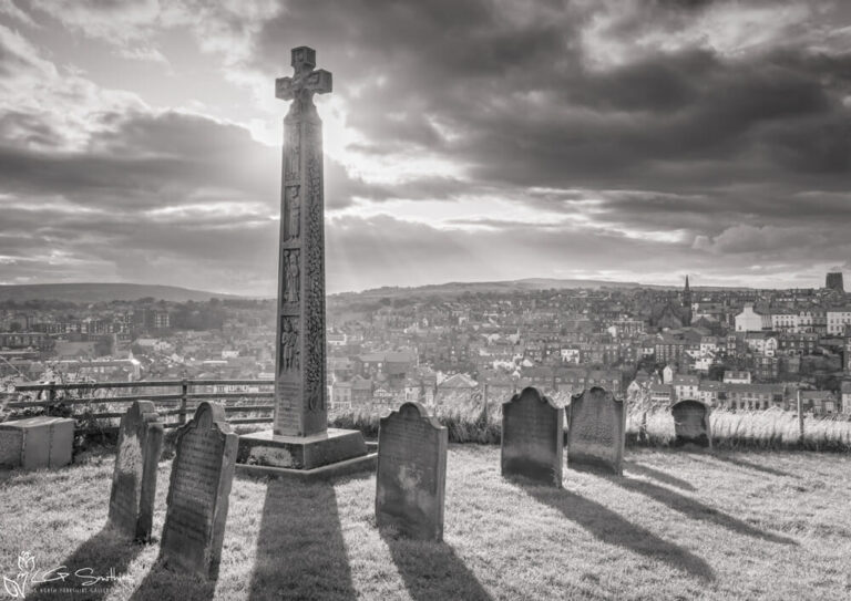 Caedmon's Cross Black And White