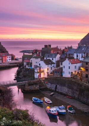 Calm Before The Storm At Staithes Portrait