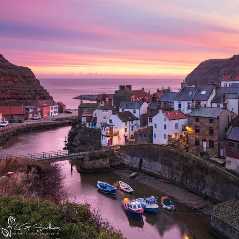 Calm Before The Storm At Staithes Mini Foam Board Print