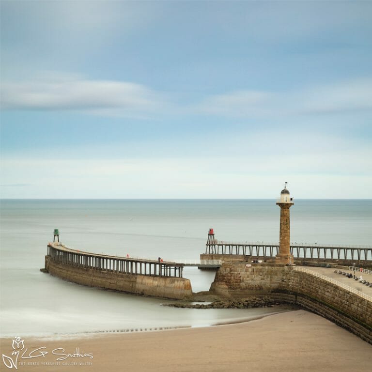 Calm Waters at Whitby Beach Mini Foam Board Print