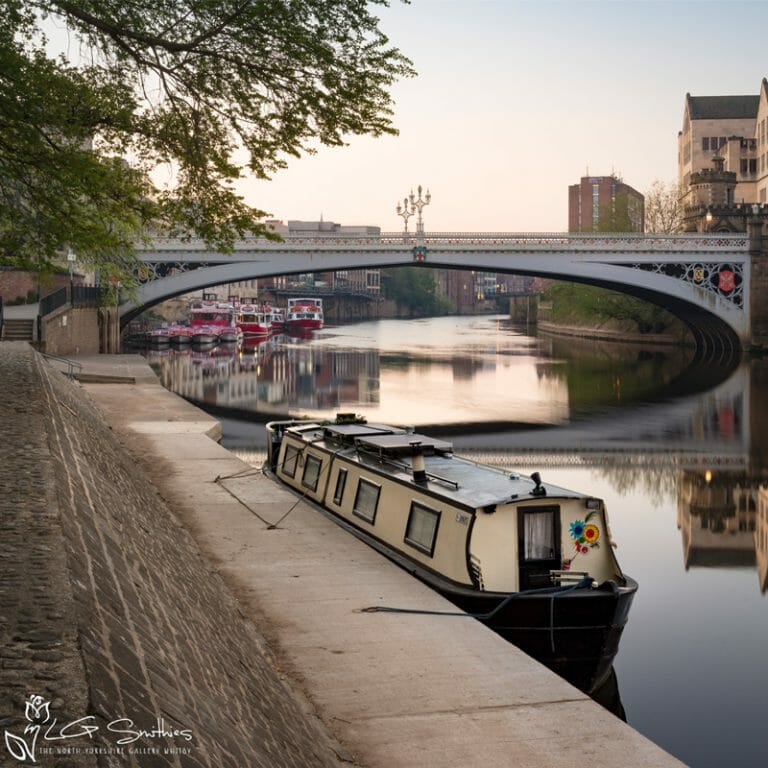 Canal Boat On The Ouse York Photo Slate