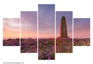Captain Cook's Monument In The North York Moors 5PCS Wall Art