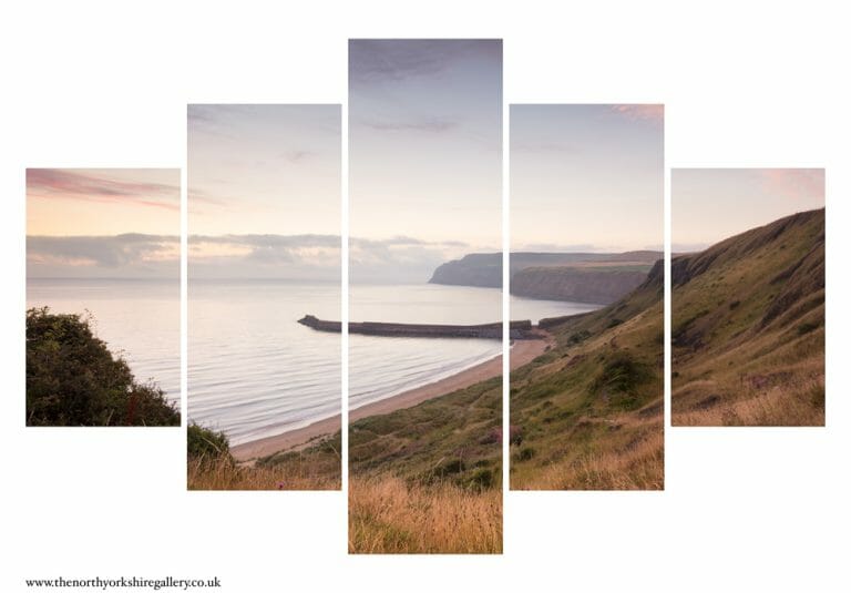 Cattersty Sands Skinningrove 5PCS Wall Art