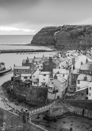Chilly Morning At Staithes Portrait