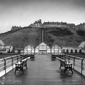 Classic Saltburn Black and White Mini Foam Board Print