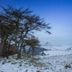 Cliff Ridge Roseberry Topping Twilight Photo Slate