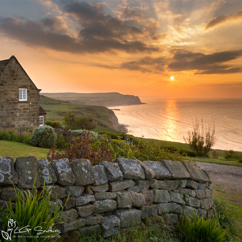 Coast Guard Cottage Sunset Photo Slate 1 Coast Guard Cottage Sunset Photo Slate