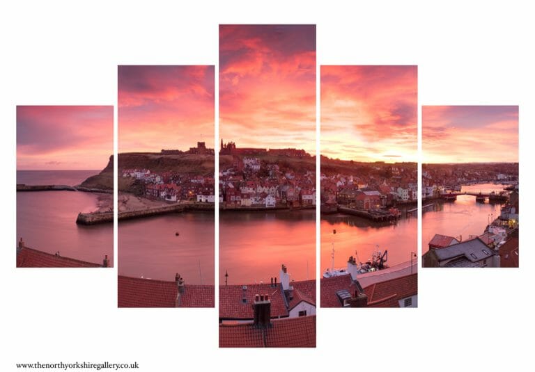East Whitby Sunrise 5PCS Wall Art