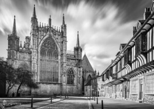 East Window York Minster Black And White
