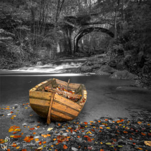 Falling Foss Colour Splash Photo Slate