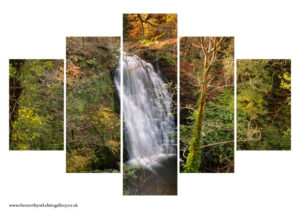 Falling Foss On The Coast To Coast Trail 5PCS Wall Art