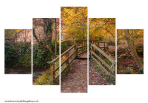 Falling Foss Tea Garden 5PCS Wall Art