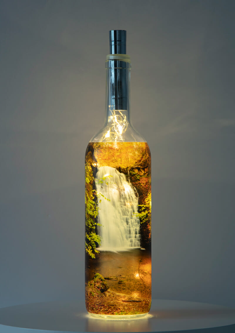 Falling Foss Whitby Light Up Bottle Falling Foss Whitby Light Up Bottle