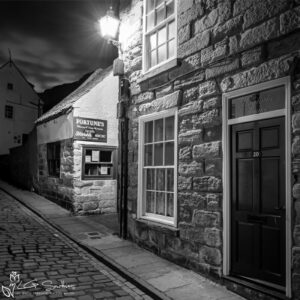 Fortunes Whitby Black And White Mini Foam Board Print