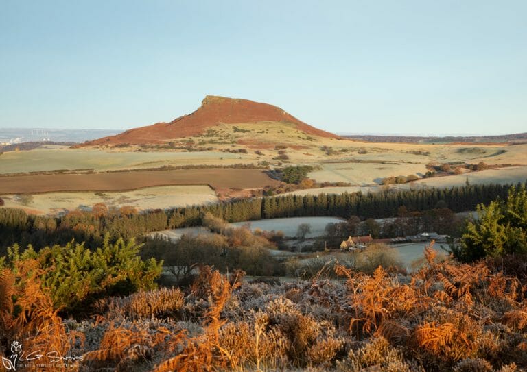 Frosty Morning On The Moor Top Looking Down Towards Aireyholme Farm