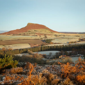 Frosty Morning On The Moor Top Looking Down Toward Aireyholme Farm Photo Slate