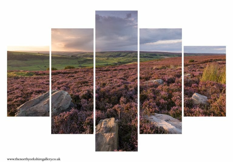 Fryup Dale And The Esk Valley 5PCS Wall Art