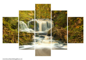 Goathland In The Autumn At Water Ark Foss 5PCS Wall Art