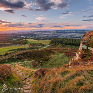 Guisborough Highcliff Sunset Photo Slate