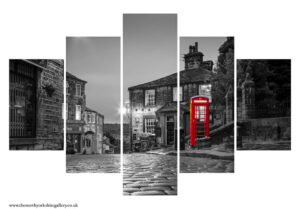 Haworth At Night Colour Splash 5PCS Wall Art