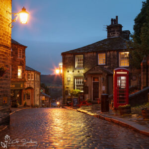 Haworth At Night Photo Slate