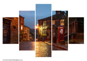 Haworth At Night 5PCS Wall Art