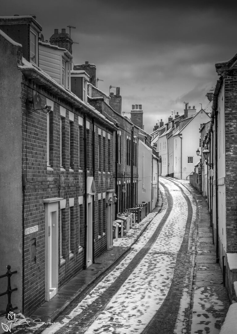 Henrietta St In The Snow Black And White